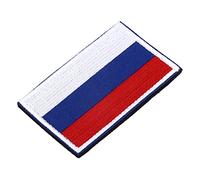 Haofy Embroidered World Flag Patches 3x2 Inch Secure Hook and Loop Badge for Hats Bags Jackets - European Country Flags No Sew Design Suitable for Outdoor Activities Cosplay Travel Gear (Russia)