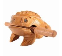 Haofy en Thailand Wooden Lucky Carved, Realistic Croaking Sound, Symbol of Good Luck, Five Sizes Available, Ideal For Home Office Decor, Conveniently Store Stick (No. 4 12.7CM)
