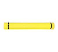 Haofy Extendable Storage Tube 63cm to 108cm Adjustable Length for Artworks Maps Documents with Flip Cover Access Suitable for Artists, Students, Engineers, Small Apartments, Daily (Yellow)