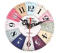 Haofy Extra Small Wall Clock 4.5 Inch Wall Clock, 12cm Vintage Hanging Clock Wall Decoration, Artistic Creative European Round Antique Home Office Living Room Numeral Wall Clock Decoration,(#5)