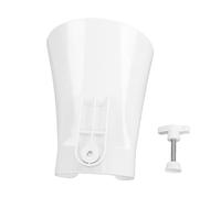 Haofy Extra Wide Flour Funnel for Stand Mixer with Adjustable Locking Clip Fits No Knead Baking Accessory Dishwasher Safe White ABS (1PC)
