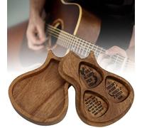 Haofy Fine Polished Olive Wood Guitar Pick Set, Beautiful Artistic Exquisite Wood Picks, Convenient Acacia Box, Enhance Guitar Playing Experience with and Unique Feel, Craftsmanship