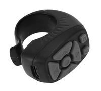 Haofy Finger Tip Remote Ergonomic Wireless Control Ring with 7 Buttons ABS PC Material 30mAh Battery for TikTok Scrolling Live Streaming Selfie By Content Creators Lightweight (Black)