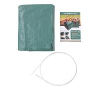 Haofy Foldable Leaf Collector Bag with Handles Dustpan Design Large Capacity Yard Waste Bag Reusable Garden Cleanup Tool for Leaves Grass Clippings (270L 105x56x43cm / 41.3x22.0x16.9in)