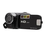 Haofy Full HD 4K Camcorder, 270° Rotating Digital Camera with 16x Zoom, USB Interface for Editing Videos, for Video Production Professionals (Black)