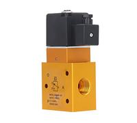 Haofy G1/2in Fine Brass Pneumatic Air Solenoid Valve with Excellent Electromagnetic Coil for High Pressure Pneumatic Systems (DC24V)