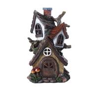 Haofy Garden Gnome House Statue, 7.3in Wide Resin