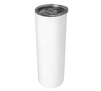 Haofy Glow in The Dark Skinny Tumbler, Double Wall Stainless Steel, 600ml Insulated Travel Mug for Outdoor and Night Use (White to Green)