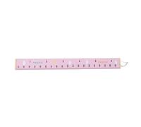 Haofy Growth Chart 150cm/60in Dual Scale Removable Canvas Wall Ruler with Wooden Ends - Height Tracking for Kids Toddlers Clear Markings Nursery Decor (#3)