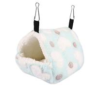 Haofy Guinea Pig Bed Flannel Hanging Hamster Hammock 3 Sizes Warm Plush Pet Cave with Hooks Soft Winter Swing for Guinea Pigs Hamsters Chinchillas Squirrels Indoor Cage Use (14 * 12)