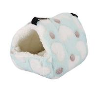Haofy Guinea Pig Bed Flannel Hanging Hamster Hammock 3 Sizes Warm Plush Pet Cave with Hooks Soft Winter Swing for Guinea Pigs Hamsters Chinchillas Squirrels Indoor Cage Use (22 * 21)