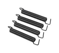 Haofy Guitar Tremolo Springs Noise Free Carbon Steel 4Pcs (Black) | Polymer Coating Stops Pickup Hum, Fits Tele Bridges, Balanced Tension Sharpens Note Attack, Clean Sustain For Shredding