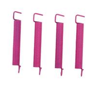 Haofy Guitar Tremolo Springs Noise Free Carbon Steel 4Pcs (Pink) | Polymer Coating Stops Pickup Hum, Fits Tele Bridges, Balanced Tension Sharpens Note Attack, Clean Sustain For Shredding