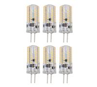 Haofy GY6.35 LED Bulb, 6 Pack GY6.35 LED Light Bulb 5W AC 12V 500LM 72LED for Kitchen Bathroom Landscape Lighting (Warm White)