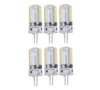 Haofy GY6.35 LED Bulb, 6 Pack GY6.35 LED Light Bulb 5W AC 12V 500LM 72LED for Kitchen Bathroom Landscape Lighting (Pure White)