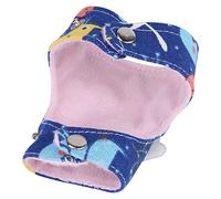 Haofy Hamster Harness with Leash, Soft Breathable Vest for Squirrel and Small Pets, Adjustable Cartoon Design for Outdoor Fun (Dark Blue)