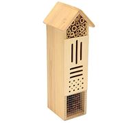 Haofy Handcrafted Bee House for Garden with Natural Logs Supports Biodiversity for Butterflies Ladybugs Weighing 1.17 Lb Ideal Parks Outdoor Spaces