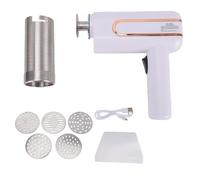 Haofy Handheld Electric Pasta Maker Cordless Noodle Machine Automatic for Home Kitchen Camping with 5 Nozzles Portable Family Use Easy Clean