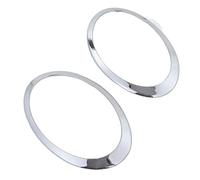 Haofy Headlight Trim for MINI Clubman F54, ABS and PP Material, Front Light Bezel Protector, Compatible with 2014-2019 Models (Electroplated Silver)