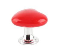 Haofy Heart -Shaped Massive Universal Toilet Button Electroplated Finish Toilet -Pressure Button Replacement Practical Handle for Furniture Plastic 20g (Red)