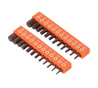 Haofy Hex Head Drill Bit Set S2 Alloy Steel 24 Pcs 1/4 Inch Hex Shank and SAE Bit Set for Industrial Use with Storage Holder, Suitable for Industrial Workers