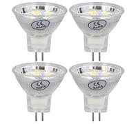 Haofy High -Performance 3W MR11 LED Light Bulb with 9 Pearl -Double Pin Base, Durable Light Bulb for The Lamp Landscape Lamp, 4 Set of 4 (Warm White)