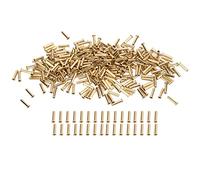 Haofy Hollow Brass Rivets for Leather, Metal & Plastic - 500Pcs Air Eye Rivet Kit for DIY Jewelry Making and Home Crafts (2.5x11x3.8mm)