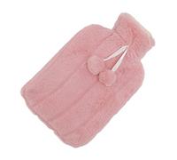 Haofy Hot Water Bag 2000ML Rubber with Removable Knit Cover for Winter Use - Pain Relief for Back and Shoulder, Muscle Aches and Menstrual Cramps (Pink)