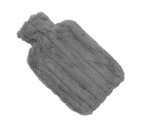 Haofy Hot Water Bag 2000ML Rubber with Removable Knit Cover for Winter Use - Pain Relief for Back and Shoulder, Muscle Aches and Menstrual Cramps (Dark Gray)