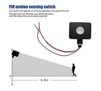 Haofy Infrared Motion Sensor, Motion-Activated Switches Delay Sensor Light Switch for LED Strip Lights, 12m Detection Range, Ideal for Home, Garage, Garden Infrared,