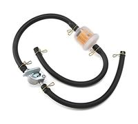 Haofy Inline Fuel Tank Tap Filter Pipe 23.6in with Petcock Switch for | Inline Fuel Pipe with ABS Shut-off Valve, Flexible Rubber Hose, Universal Fit for - Scooters, Mopeds, Go Karts, Effective