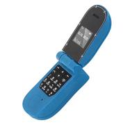 Haofy Innovative Unlocked the Smallest Flip Phone Quad Band Telephone BT Sync Phone for Busy Experts (Blue)