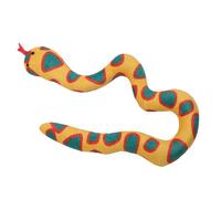 Haofy Interactive Cat Snake Toy with Catnip, Plush Chew Toy for Indoor Cats, Care (Orange)