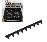 Haofy Kitchen Stove Covers, 5pcs Flexible Food Safe Silicone Non Slip Fillers, with Cuttable Design for Countertops Appliances Dust Proof (Black)