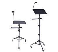 Haofy Laptop Projector Stand Tripod 28-51.2 Inch Adjustable Height Portable Floor With Casters Phone Holder for Office Home Presentation Stage Studio DJ Racks Mount