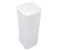 Haofy Large Capacity Bread Storage Box, Plastic Bread Container with Airtight Lid for Home and Commercial Use, Easy to Access Keeper with Sealing Design (White)