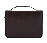 Haofy Large Colored Pencil Case, PU Leather, 150 Slots, Durable and Portable Organizer for Artists and Students (Dark Coffee)