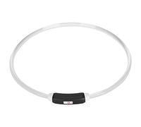 Haofy LED Dog Collar USB Rechargeable, Light Up Dog, Adjustable Cut, High Visible & Safety, 3 Flashing Modes, for Small Medium Large Cats, with USB Rechargeable Battery, Welcome (Colorful)