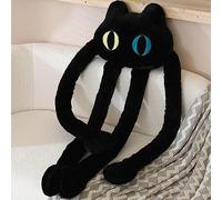 Haofy Long Legged Octopus Doll Soft Plush Toy for Cozy Comfort 100cm for All Ages (Black Cat Shaped)