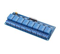 Haofy Low Level Actuator 8CH Relay Module, Safe and Reliable, Durable Electronic Components, Process, Suitable for Industrial Applications, Automatic Control Switch (12V)