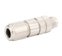 Haofy M12 Cold Pressing Industrial Connector Durable 8 Male Header for Ethernet, Suit for Cable Interface