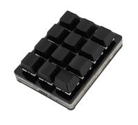 Haofy Macro Mechanical Keyboard, 12 Key RGB Mechanical Gaming Keypad with Memory Function, Custom Shortcuts and RGB Lighting, Type C Wired, Hot Swappable Keyboard, (Red) (Black)
