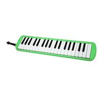 Haofy Melodica 37 Keys Keyboard Wind Musical Instrument for Professional Training for Beginners - Easy to Learn and Play - Portable Melodica Blowpipe Kit Suitable for Children ABS Material (Green)