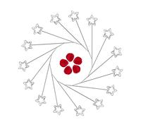 Haofy Memo Holders Desktop Holder 50 Pcs 4.7'' Metal for Photo Picture Note Display Craft Projects Home Office Desk Organizer Place Card Bills Table Numbers Wedding Birthday Party (Star Shape)