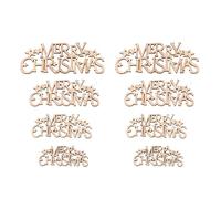 Haofy Merry Christmas Wooden Cutouts 40Pcs for DIY Scrapbooking Wreath Tree Decorations Lightweight Easy Crafting At Home School Community Projects Inspire Festive Holiday Joy with