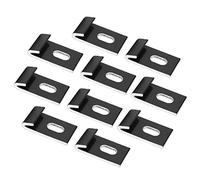 Haofy Metal Base Clips, 10Pcs Hook Fixings, Aluminium Greenhouse Fixture Set, Black