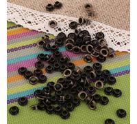 Haofy Metal Eyelets with Washers, 100pcs Small Grommets Set for Leather Craft Accessary, Replacement Eyelets for Clothing Shoelaces Belts 4mm 5mm 6mm (4mm)