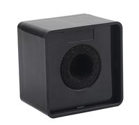 Haofy Microphone Square Station Compact Portable Black ABS for Interview Meeting 41mm for Company Meetings and KTV