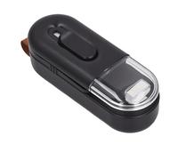 Haofy Mini Bag Sealer Portable Handheld with Cutter Resealer No Preheat Needed Magnetic Hanging AA Battery Operated Chip Snack Kitchen Storage Kitchen Use Closer Food Saver (Black Handle)