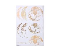 Haofy Moon Phases Wall Decal - Moon Phases Decor, Gold Moon Phases, Modern Decals, Moon Wall Decal, Moon Phase Wall Art Decal Background Sticker for Home Bedroom Decoration